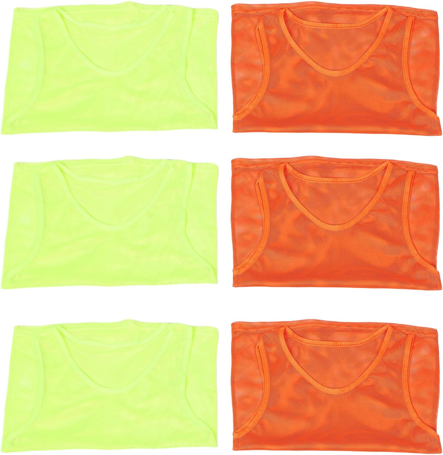 GALPADA 12pcs Soccer Pinnies Youth Team Training Vests Lightweight Reusable Mesh Practice Shirts for Basketball Football Sports Activities