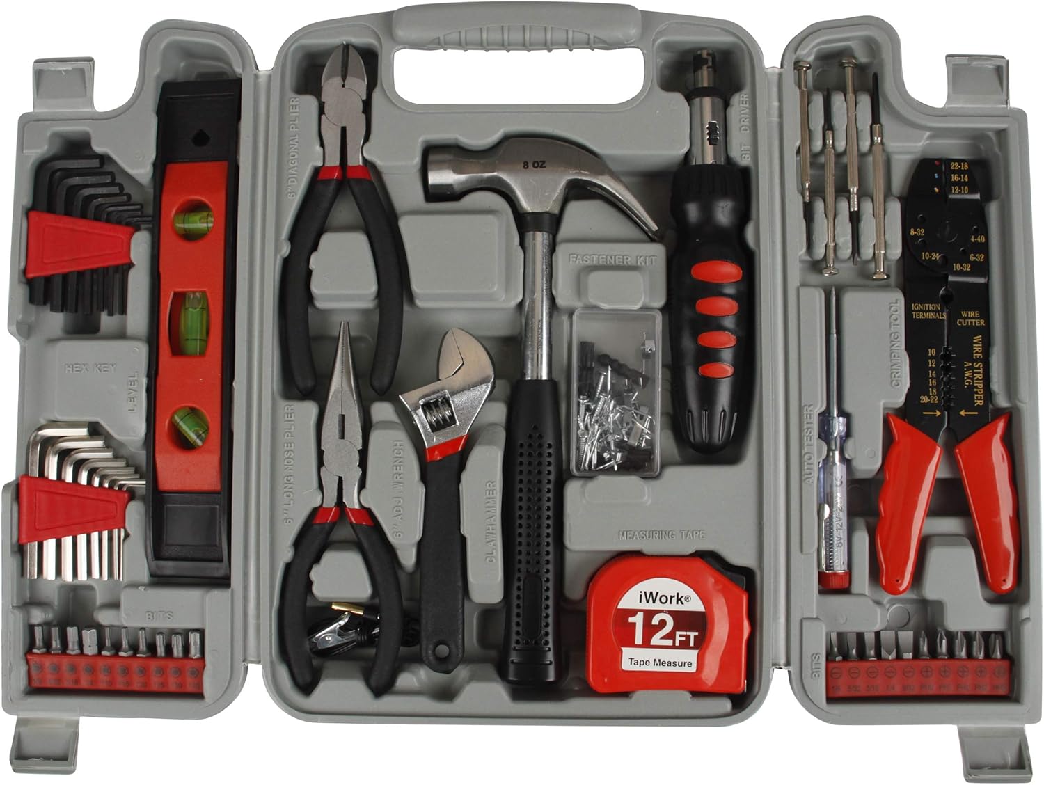 Olympia Tools iWork DIY Homeowner's Tool Set, 80-781, 89 Pieces