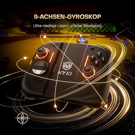 NYXI Hyperion 3 Switch 2 Controller – Weltweit Erste Drittanbieter Wireless Gamepad für Switch 2 Hall Effekt Joystick 9 Achsen Gyroskop Rücktasten & C Taste Turbo & Vibration Ergonomisch
