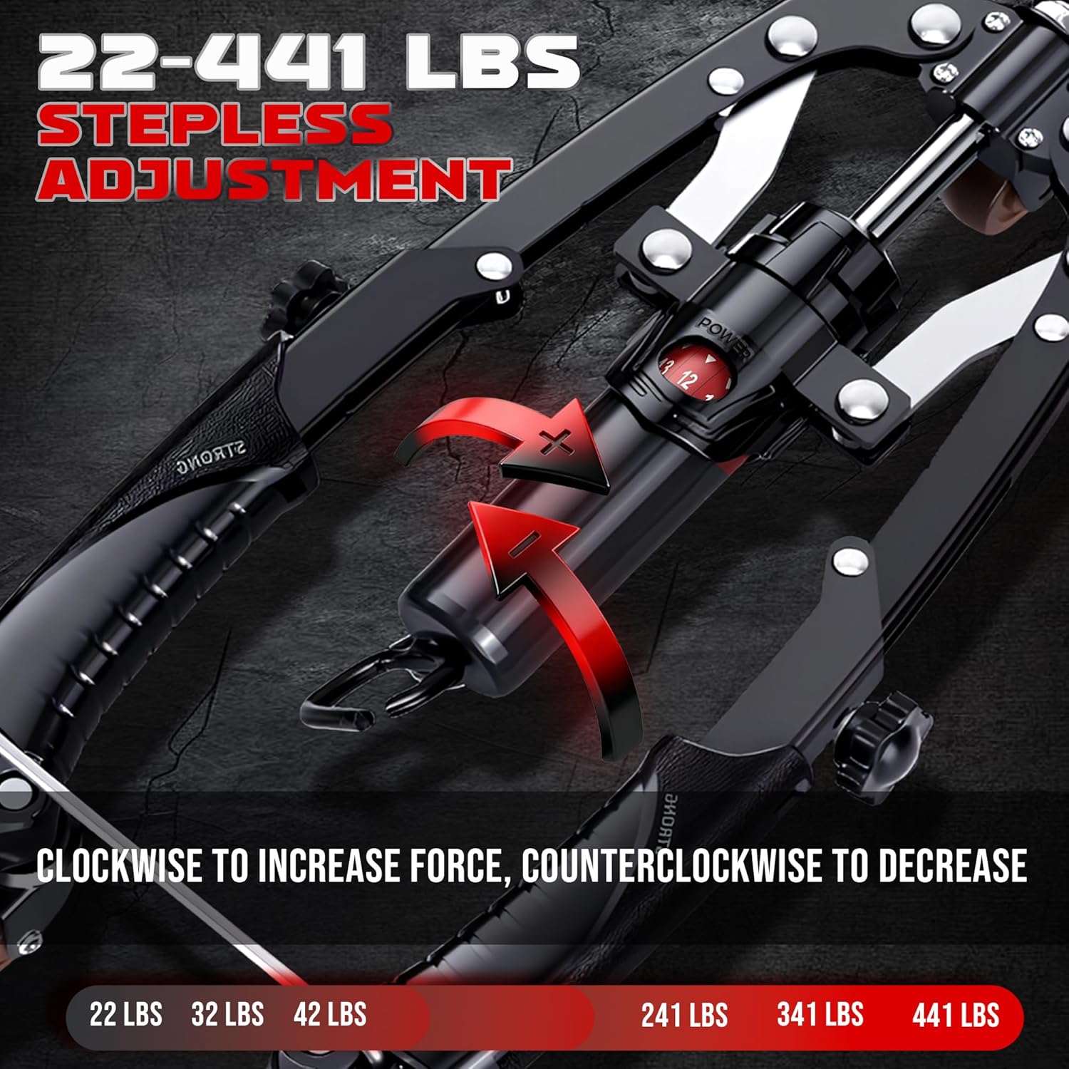 HI-REEKE Hydraulic Chest Exerciser, 3-in-1Chest Press Machine with Ab Roller Power Twist Workout Equipment