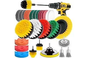 Muscle Brush 3-Piece Drill Brush Attachment Set