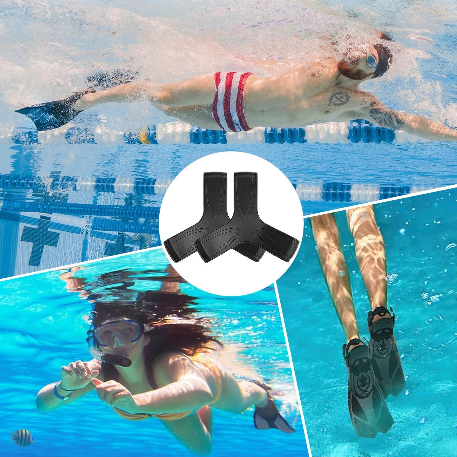 Supports De Palmes En Silicone – Lot De 2 – Anti-dérapants, élastiques, Pour Plongée Et Natation