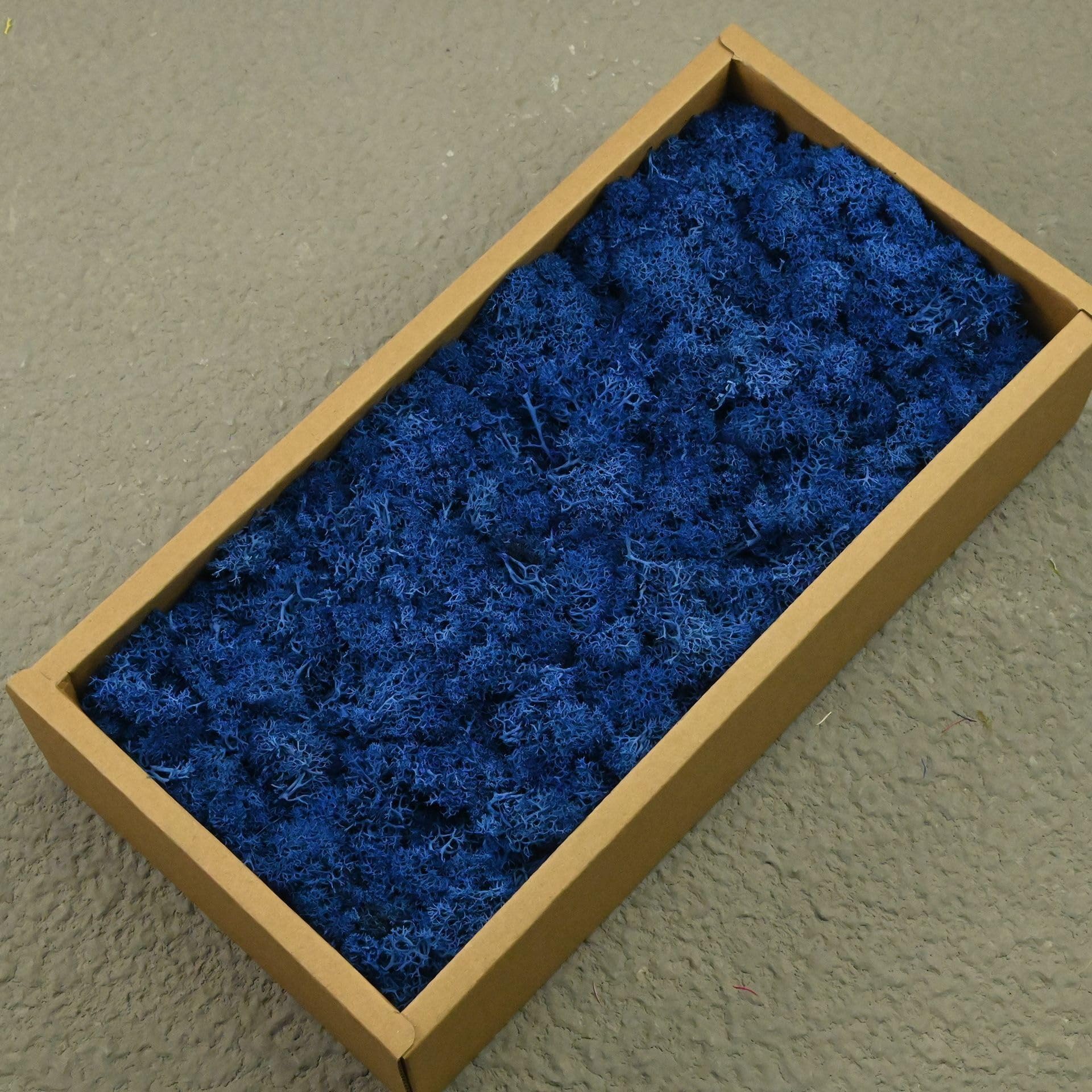 HZLXF1 Artificial Green Plants Eternal Life Moss DIY Crafts Grass Garden Home Room Decor Landscape Fake Grass(Blue)