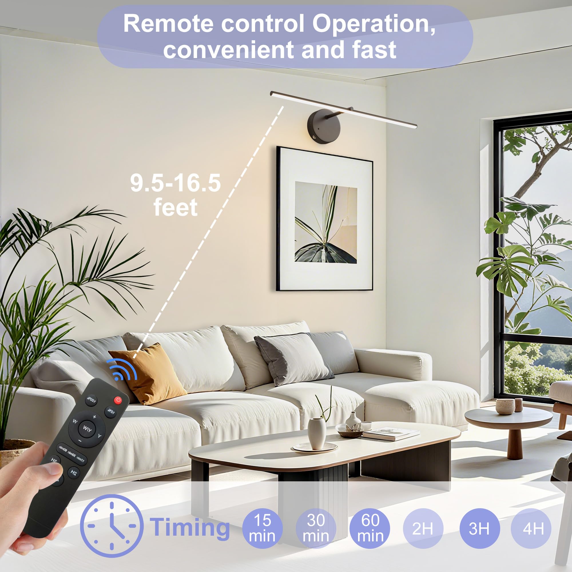 Illuminazione LED ricaricabile senza fili con telecomando