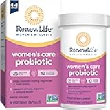 Renew Life Women's Probiotic Capsules, Supports pH Balance for Women, Vaginal, Urinary, Digestive and Immune Health, L. Rhamnosus GG, Dairy, Soy and Gluten-Free, 25 Billion CFU - 60 Ct