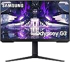 SAMSUNG Odyssey G3 Series 24-Inch FHD 1080p Gaming Monitor, 144Hz, 1ms, 3-Sided Border-Less, VESA Compatible, Height Adjustable Stand, FreeSync Premium (LS24AG302NNXZA)