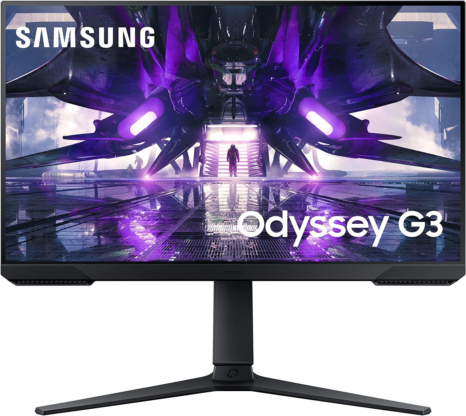 Samsung 24-inch(60.50cm) Gaming, FHD, 144 Hz, 1 Ms, Flat Monitor, HAS, 3-Sided Borderless Display, Eye-Saver Mode, AMD FreeSync Premium, (LS24AG304NWXXL, Black)