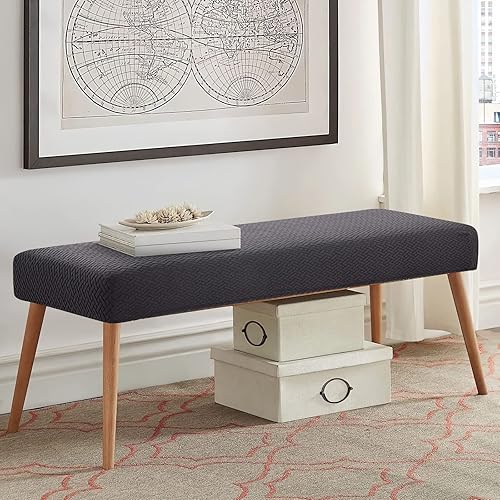 Miniatura 7 de Funda para banco de comedor, fundas elásticas resistentes al desgaste, fundas antideslizantes y extraíbles para sala de estar, dormitorio, cocina