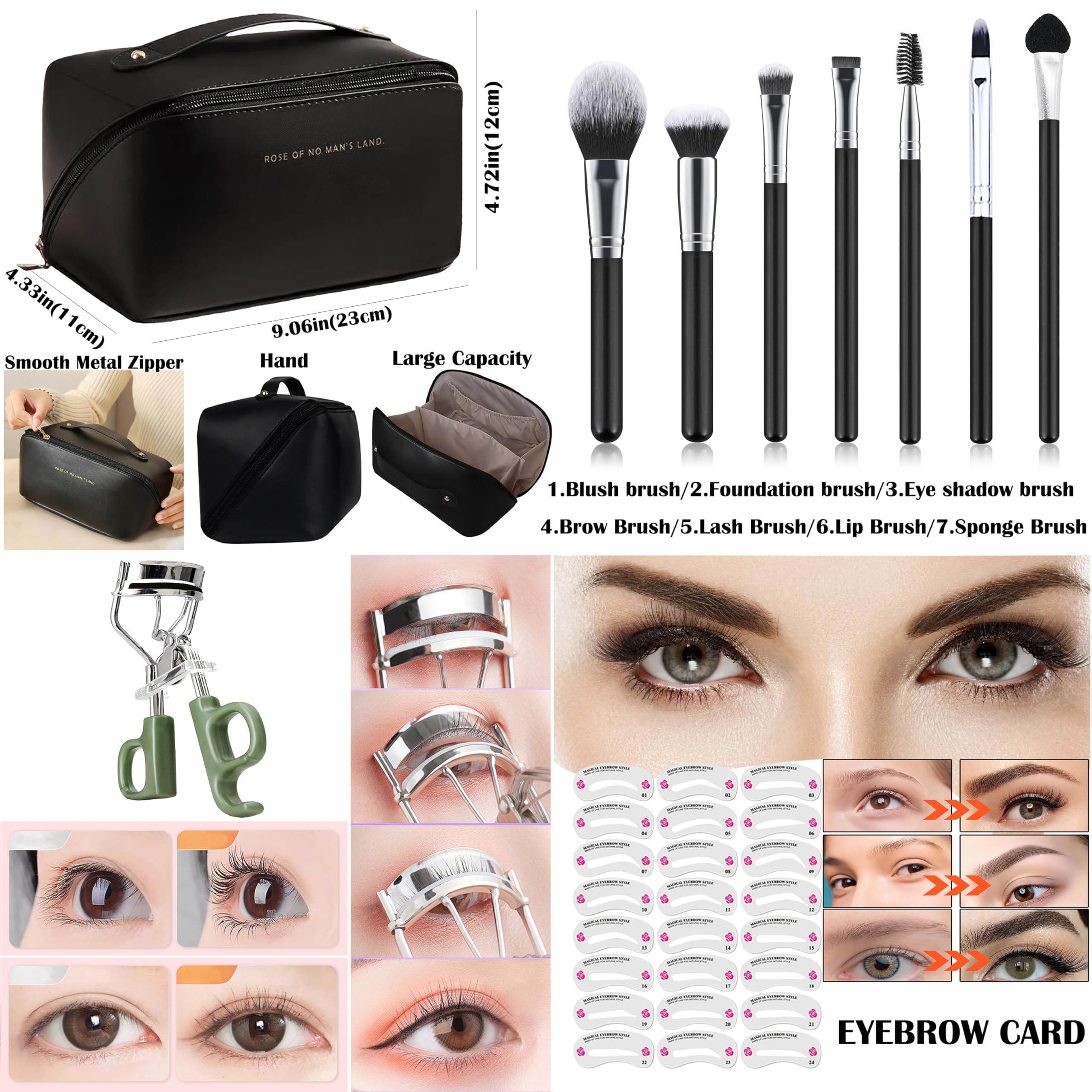 Kit trucco - Set trucco per ragazze - Set regalo per donne con palette di ombretti, rossetti