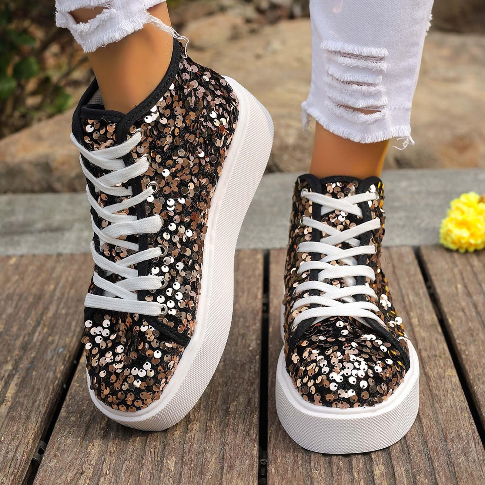 Zapatillas Brillantes Mujer Zapatillas Plateadas Fascitis Plantar Tenis De Zapatos Novia Boda Fiesta para Bodas Negras Vestir Plataforma Elegantes Plateados con Respirable Deportivas 44 Rojos Ancho