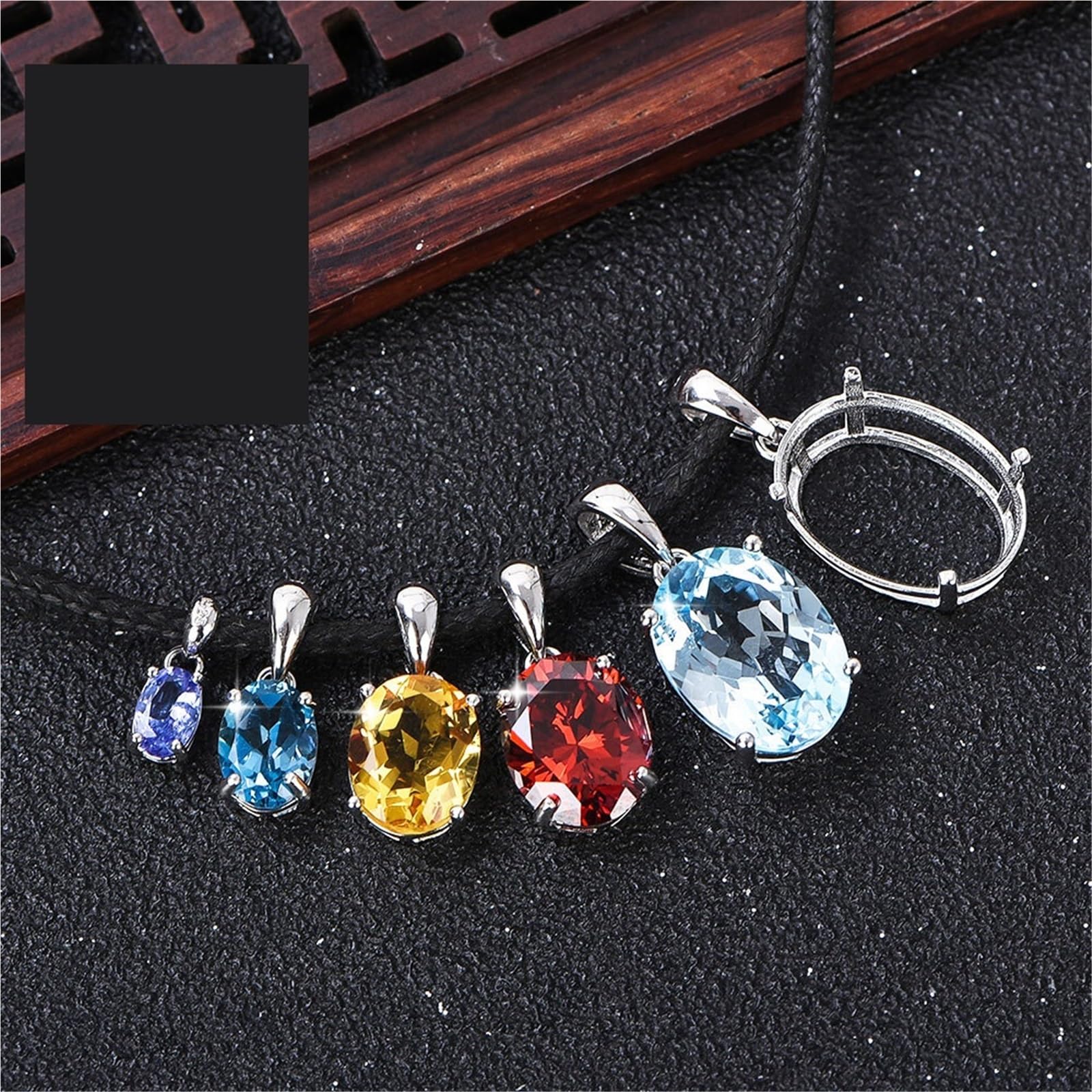 YUSUZH Plateau À Pendentif Ovale De 10 Pièces pour Bijoux