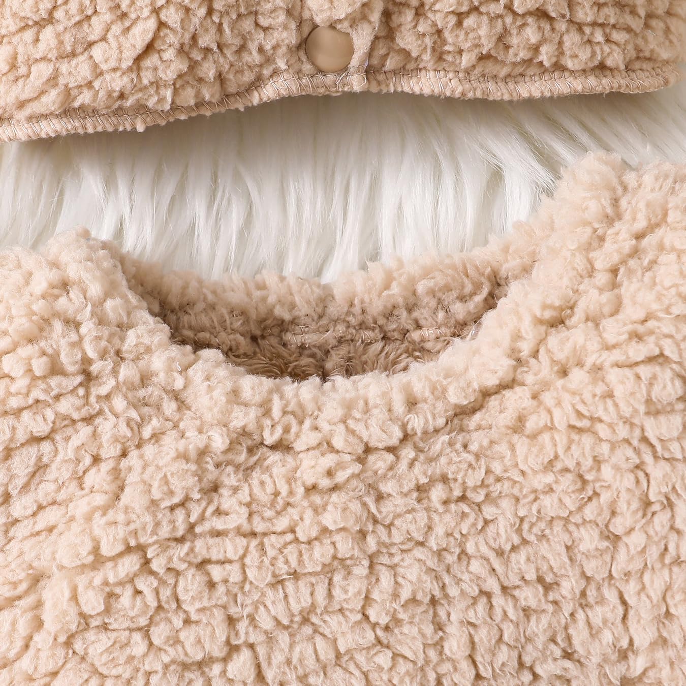 Toddler Baby Girl Boy Halloween Costumes Animal Costume Plush Sleeveless Romper Hat Shoes Cute Cosplay Outfits - Image 3