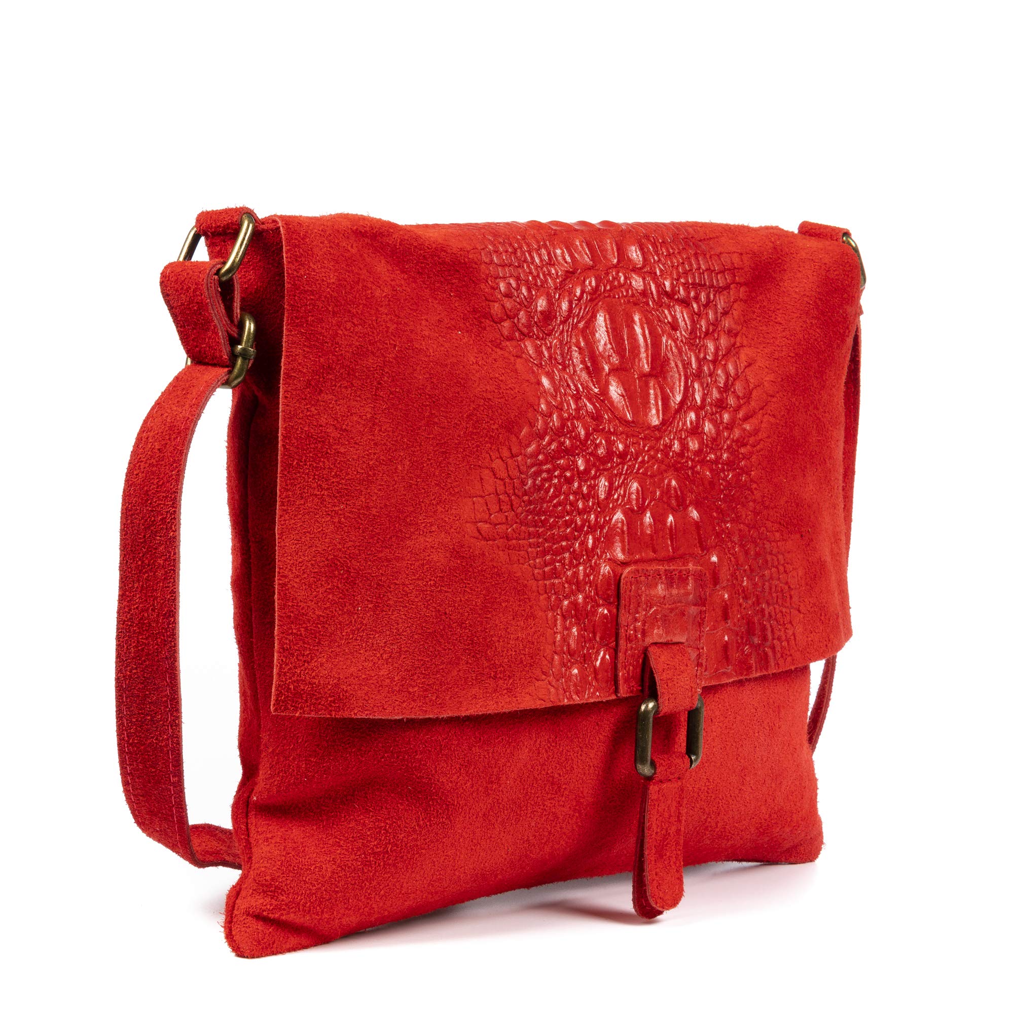 Firenze ARTEGIANI. Daniela Borsa a tracolla da donna. Vera pelle scamosciata. Borsa a tracolla da donna. Made in Italy. Vera Pelle Italiana.34x5x31 cm