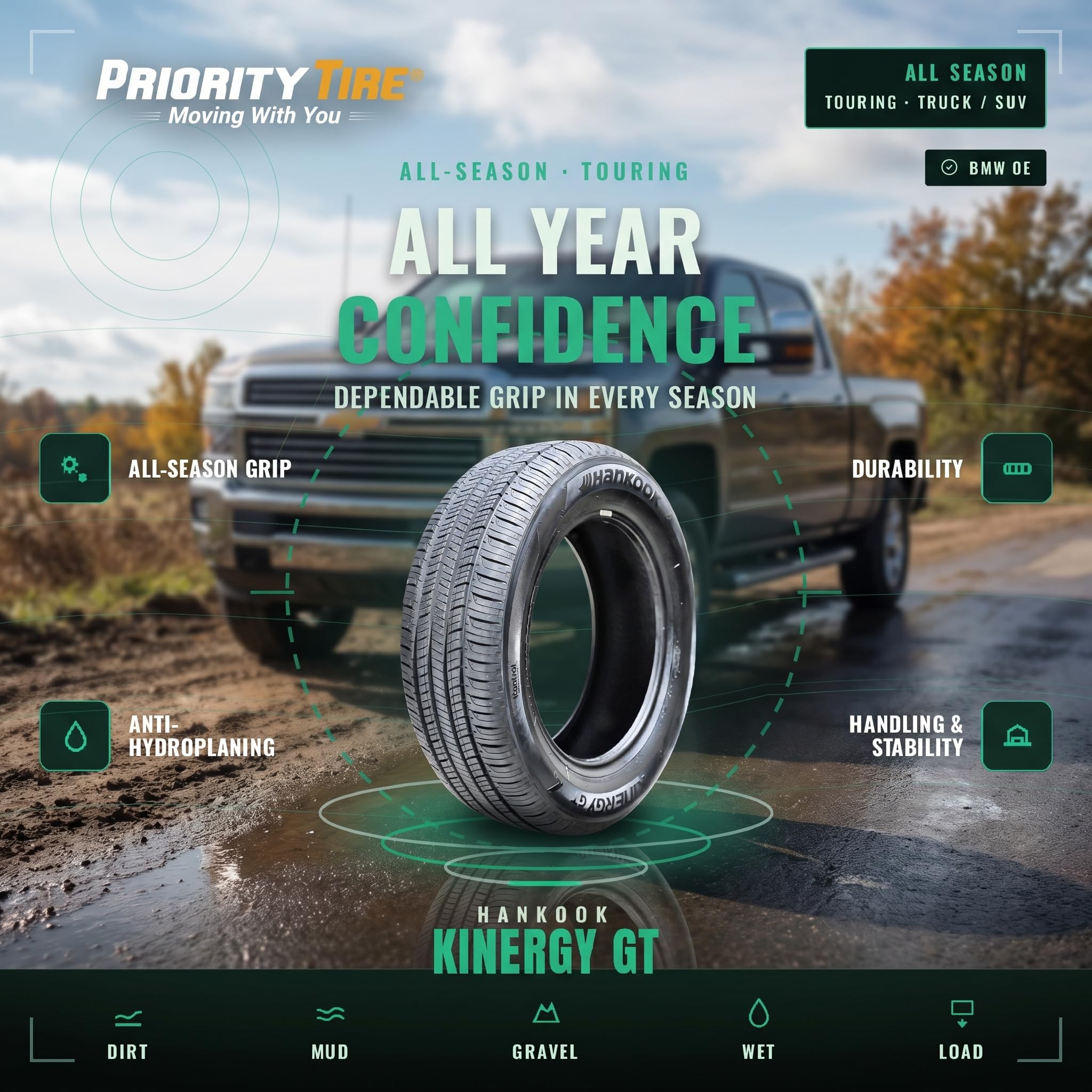 Amazon.com: Hankook Kinergy GT 215/45R18 | Passenger Touring All