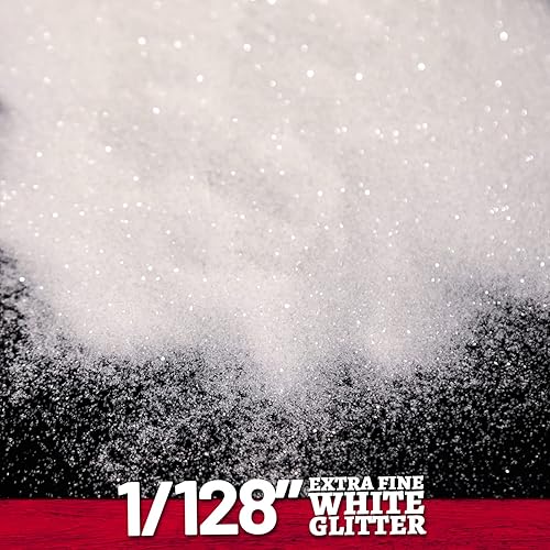 Miniatura 9 de LEOBRO Purpurina fina blanca holográfica, 5.29 onzas, purpurina blanca extrafina, purpurina iridiscente para manualidades de resina, vasos de