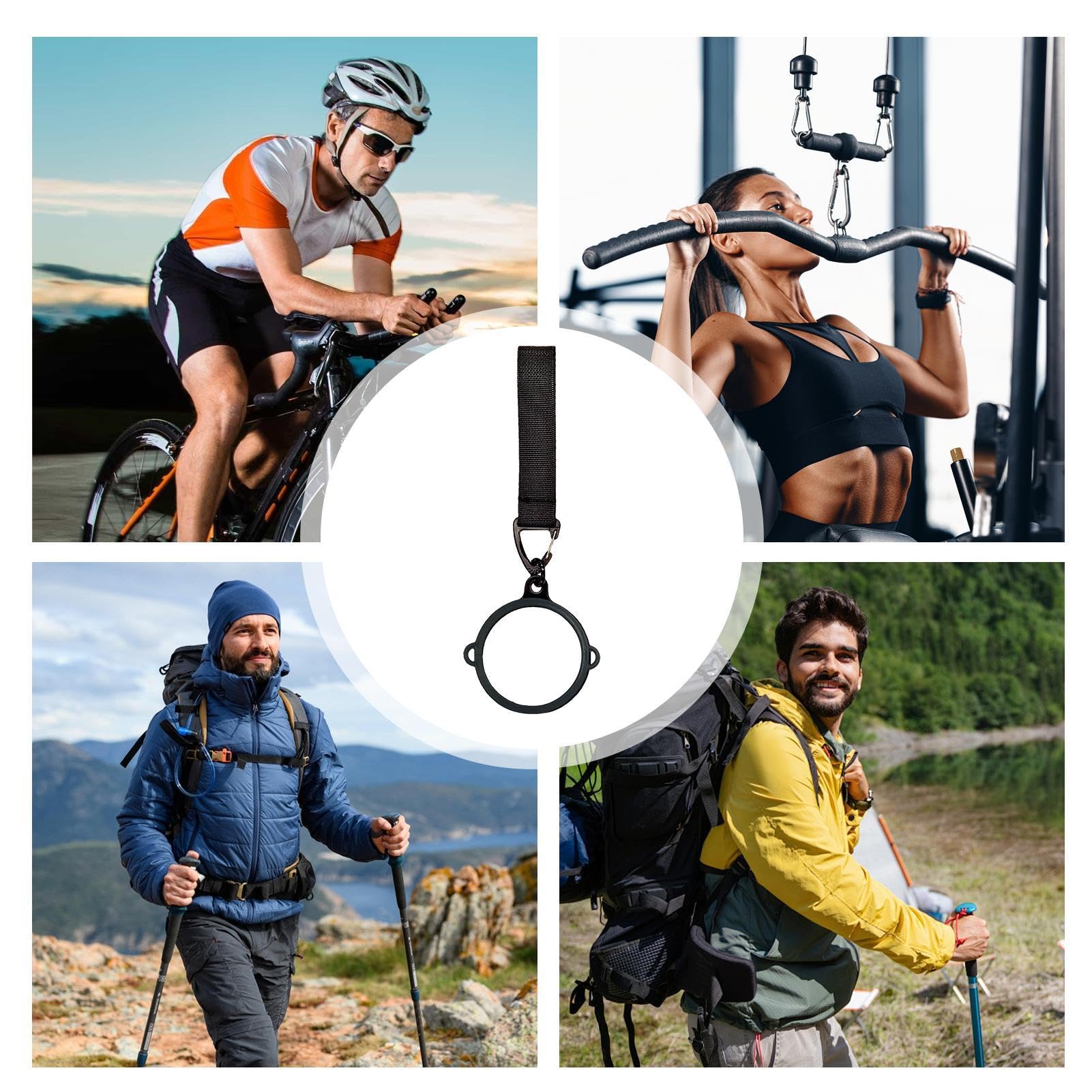 Xxerciz Support De Bouteille D'eau Pour Sac à Dos, Sangle En Nylon Avec Cordon De Serrage, Fixation De Sac à Dos Portable, Pochette Pour Bouteille D 'eau Pour Randonnée