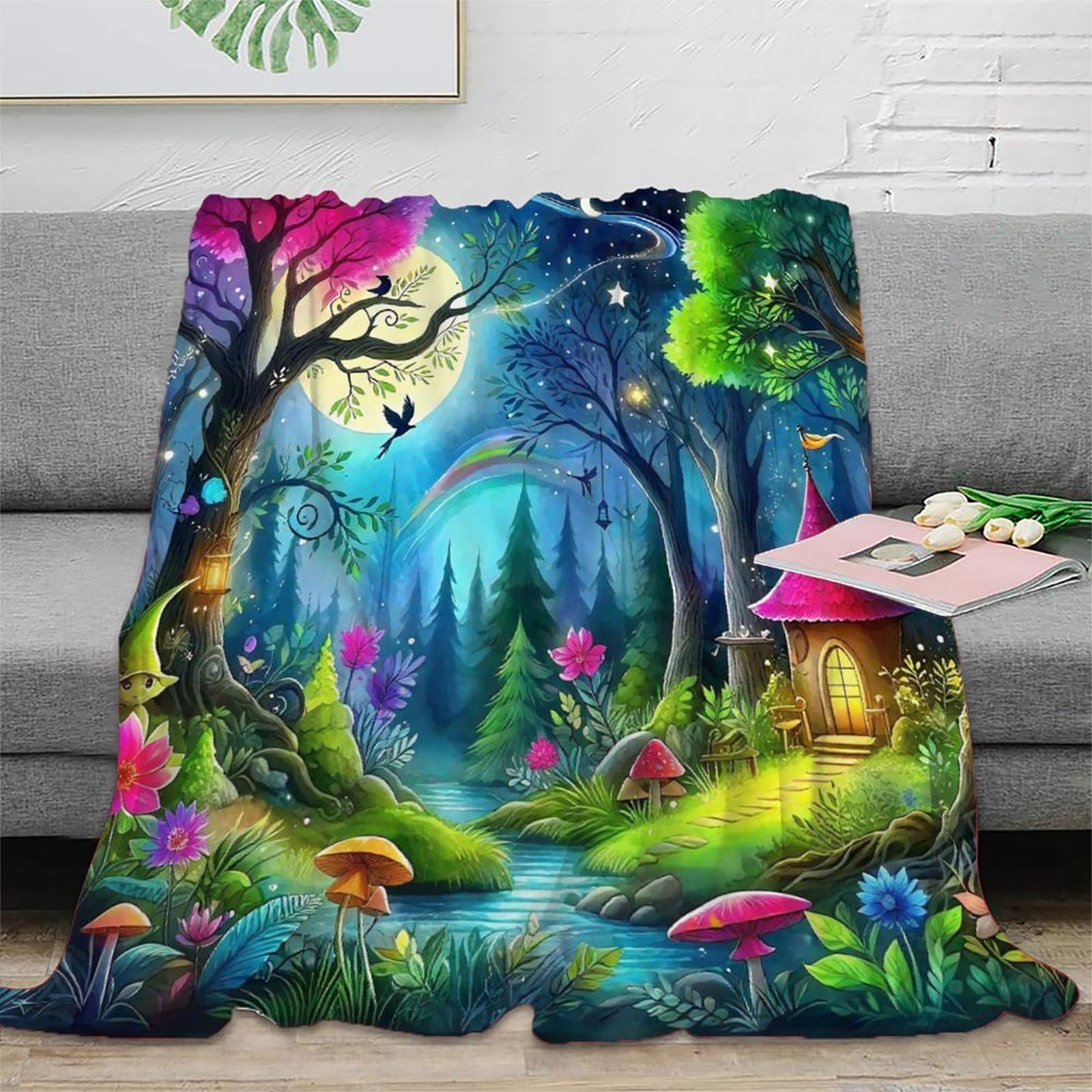Couverture nuit de fantaisie pour s'emmitoufler chaleureusement sur le canapé