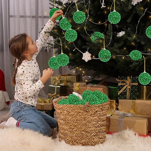 Miniatura 3 de 12 adornos de bola de Navidad de 2.36 pulgadas, bolas doradas de Navidad inastillables, decoración de árbol de Navidad, bolas colgantes brillantes