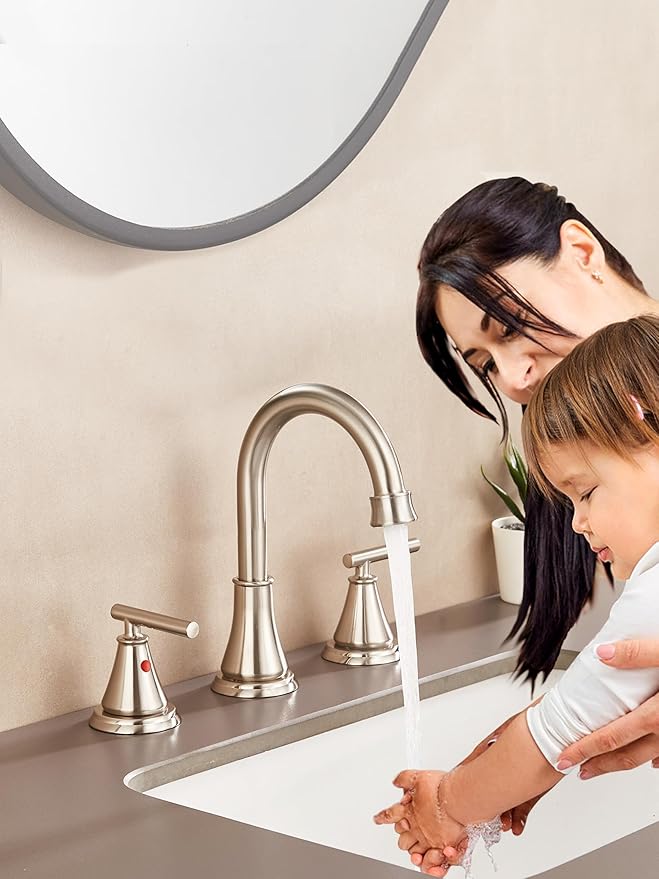 Grifería Lavamanos 3 Huecos 12.32 cm Acabado Cepillado miniatura 2