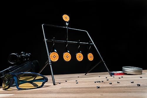 Miniatura 2 de Caldwell Restablecimiento de objetivos con diseño portátil y puntos de disparo para exteriores, rango, tiro y caza