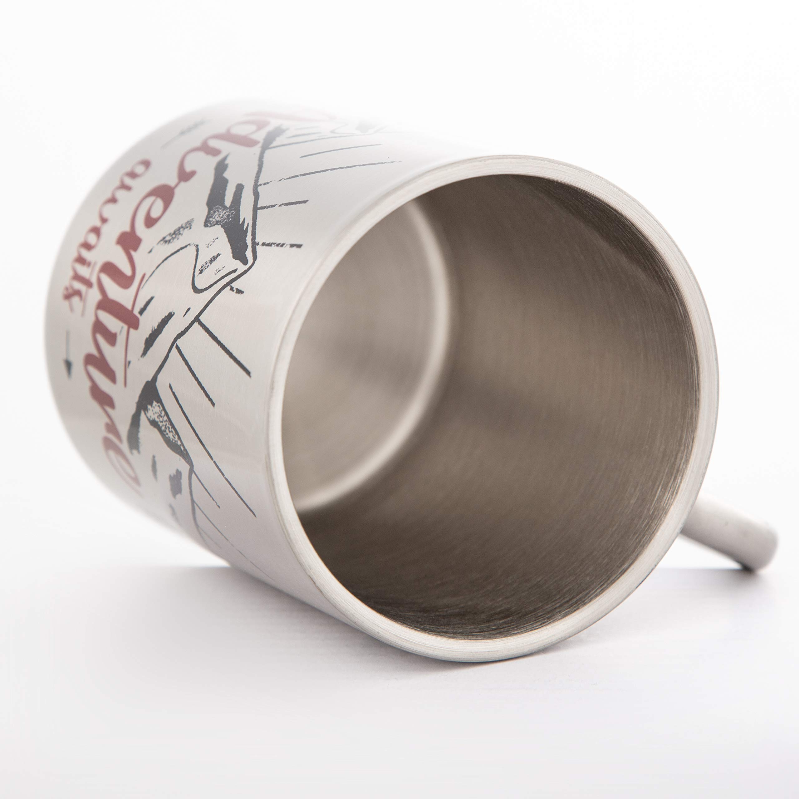 MUGSY Edelstahltasse 280 Ml – Doppelwandig, Bruchfest, Mit Berg-Motiv