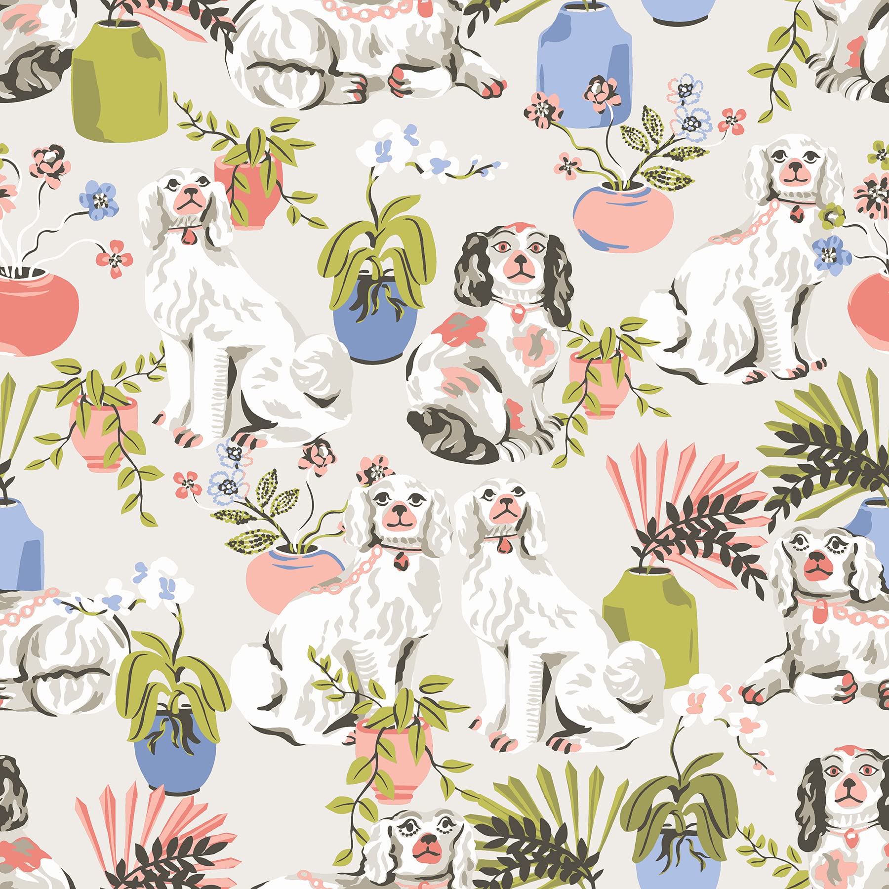NuWallpaper x Printfresh Stone Good Dog Peel & Stick Wallpaper, PFS4812