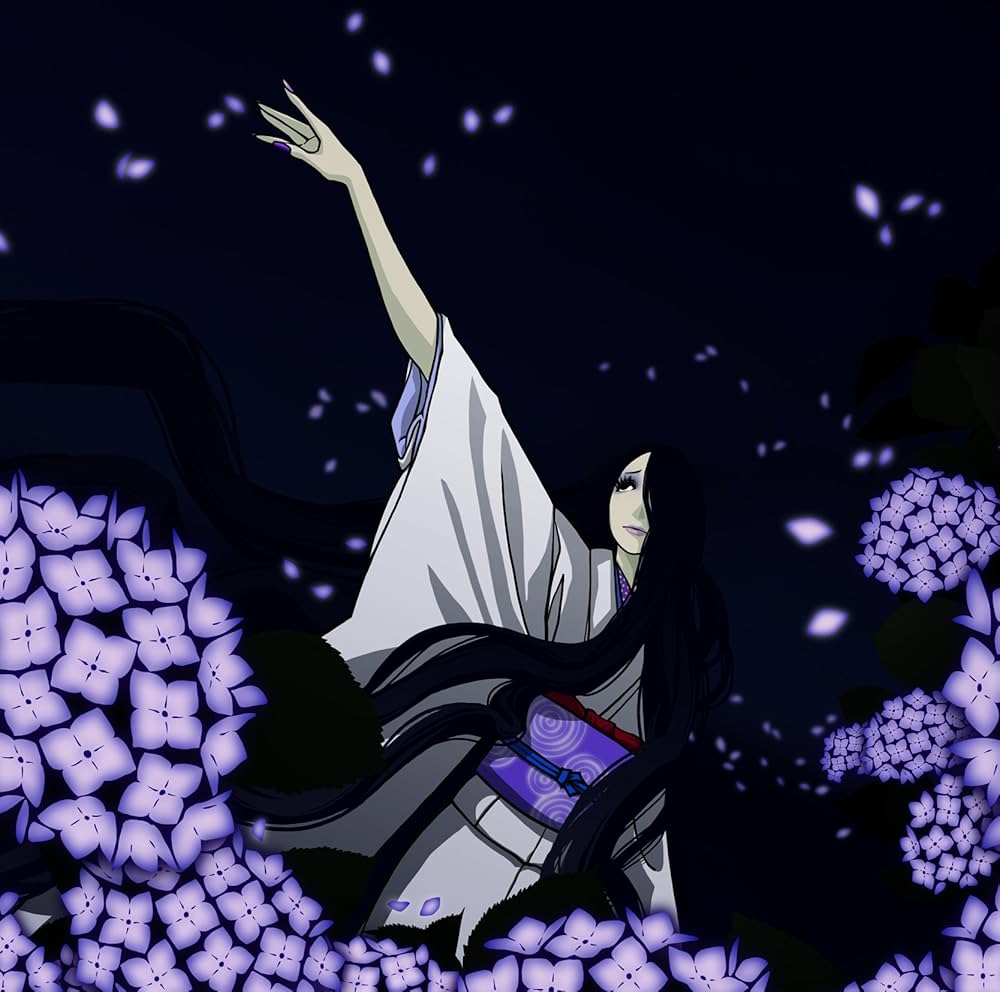 ぷうあさま専用（原画）月と紫陽花 ほか　9点おまとめ F075 紫陽花 – 芸艸堂