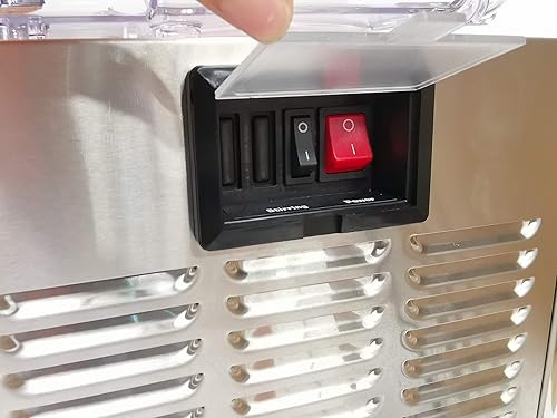 Vista 4 de Hakka Dispensador de bebidas comercial, recipiente de 12 litros, dispensador de jugo refrigerado con control de termostato, dispensador de bebidas