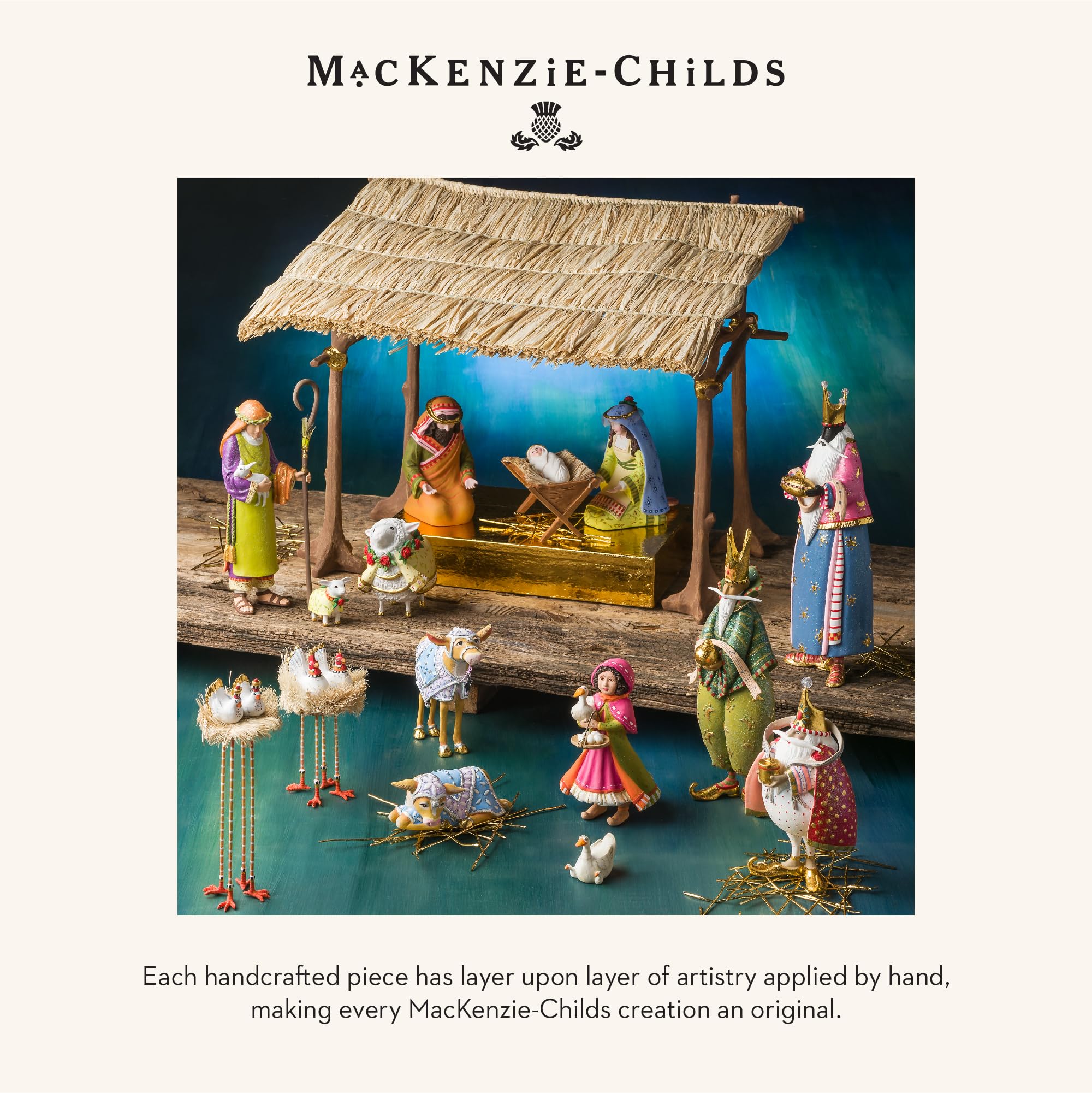 Amazon.com: MACKENZIE-CHILDS Patience Brewster Nativity Figurine