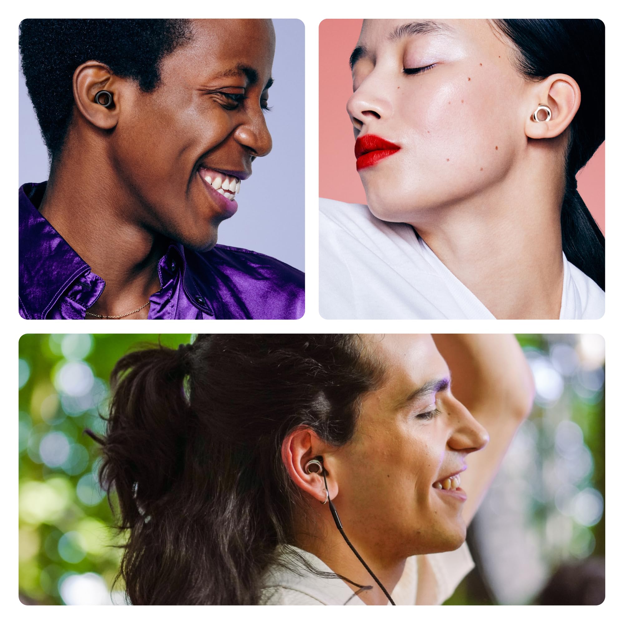 Loop Earplugs, coffret Experience Link – Lot de 2x Experience 2 + Link | Bouchons d’oreille réutilisables pour la sensibilité au bruit, les concerts, spectacles, festivals