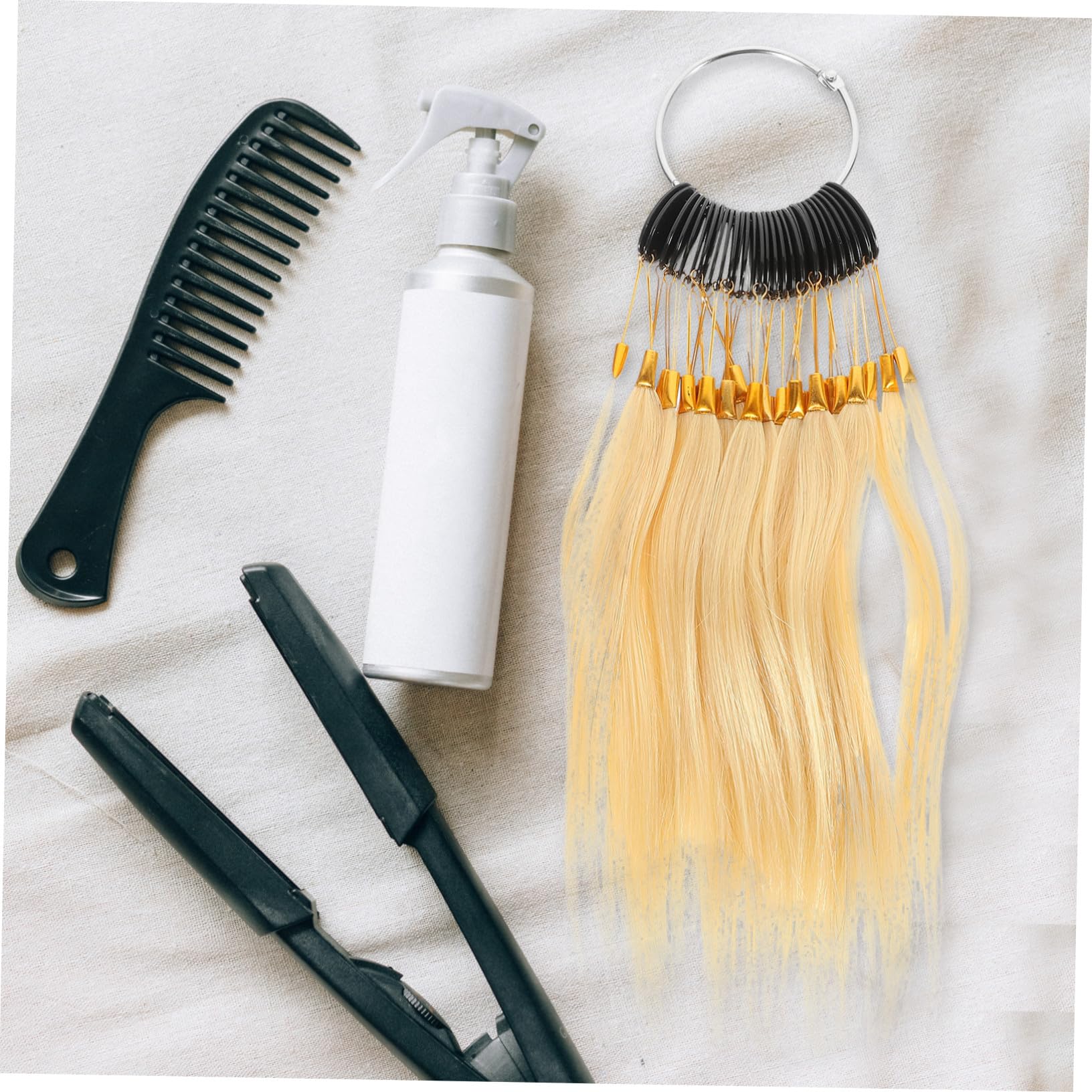Échantillons de Cheveux Réels 30pcs pour Test de Coloration Capillaire, Facile à Transporter, pour Salons de Beauté et Coiffure Professionnelle