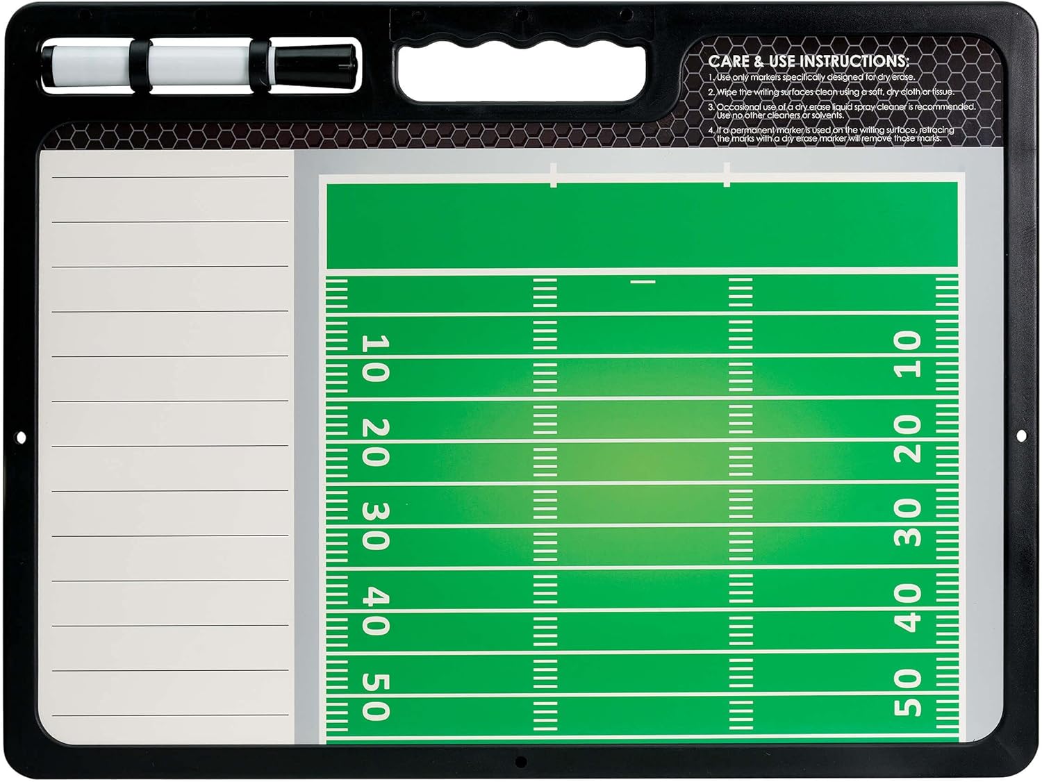 Murray Sporting Goods Premium Coaches Clipboard | Double-Sided Dry Erase Marker Board for Basketball, Baseball, Soccer, Football, Hockey (Marker Included)