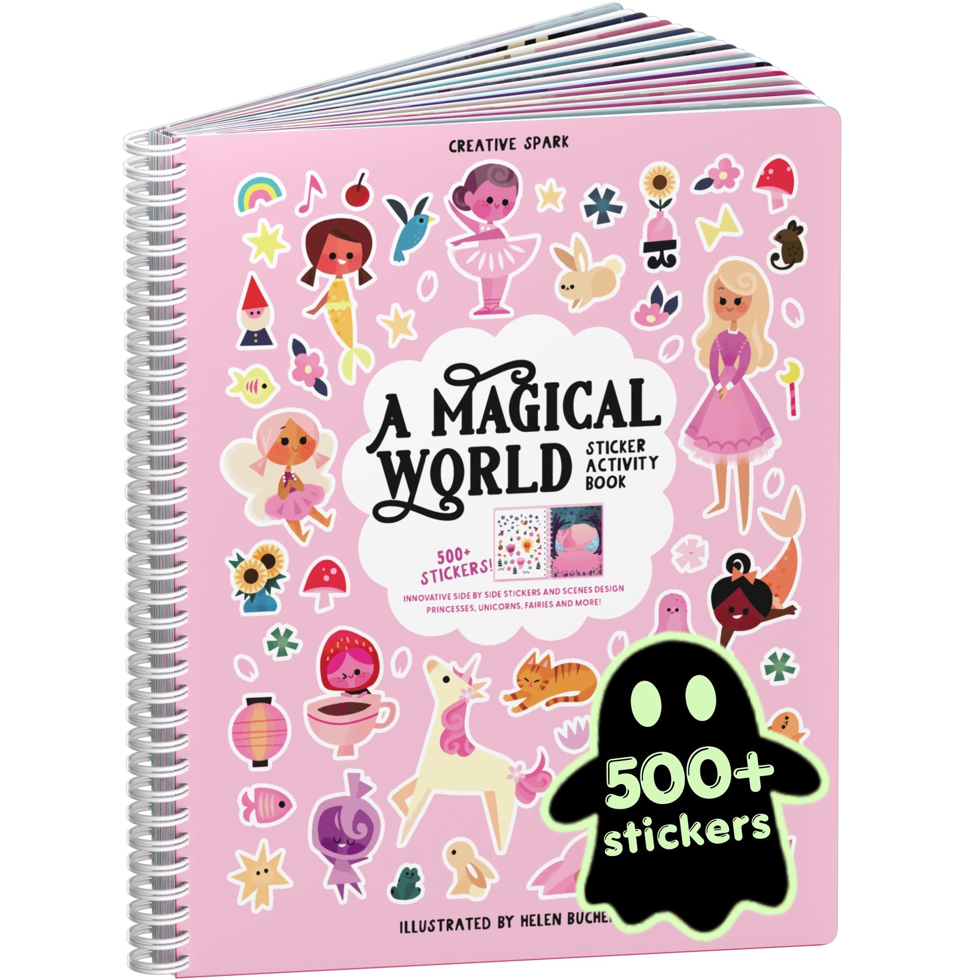 Cupkin Magical World Sticker Book | 12 Coloring &amp; Activity, 500+ Stickers