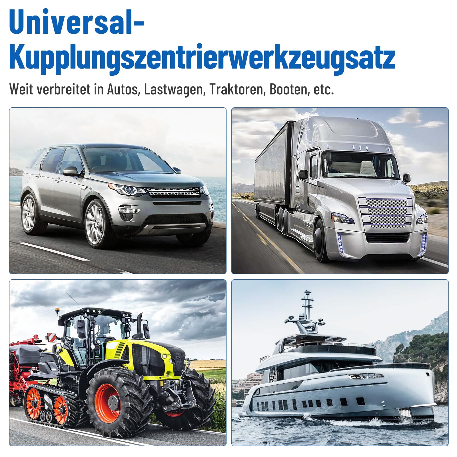 11-teiliges Kupplungszentrierwerkzeug, 12-20mm Kupplung Zentrierwerkzeug Universal, Tragbarer Zentrierwerkzeugsatz Kupplung für die Meisten Autos und Leichte Nutzfahrzeuge