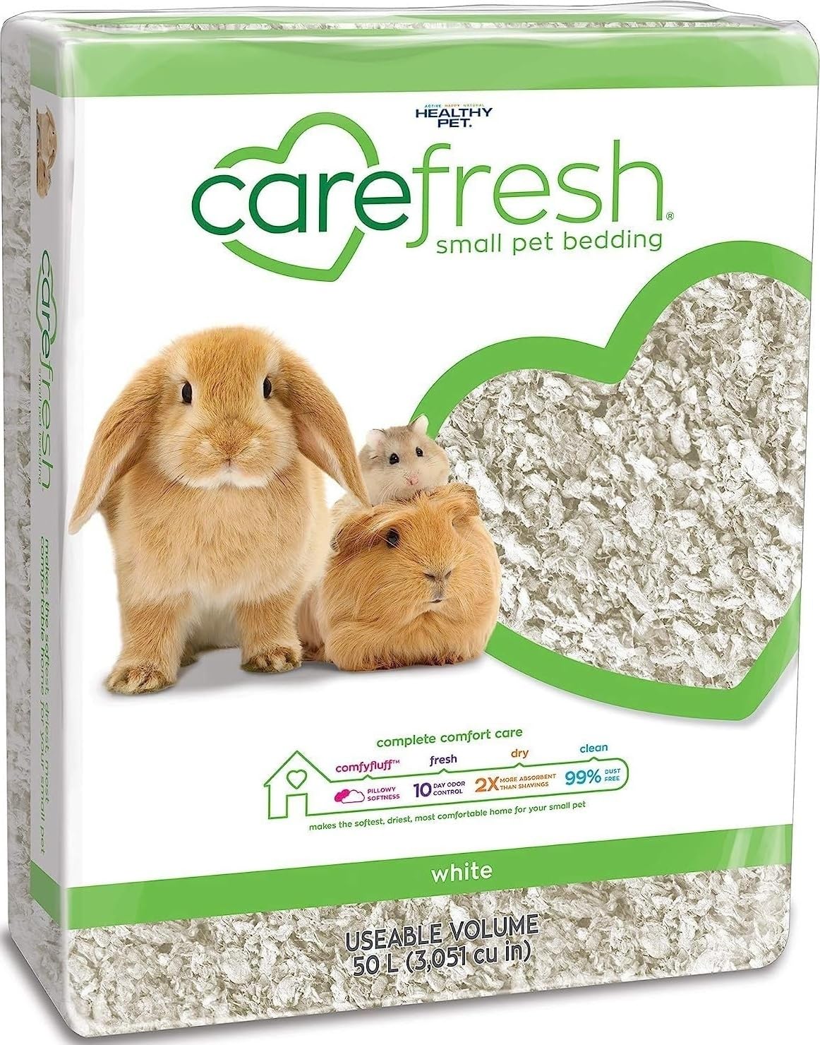 Carefresh White Natural Paper Bedding 50L