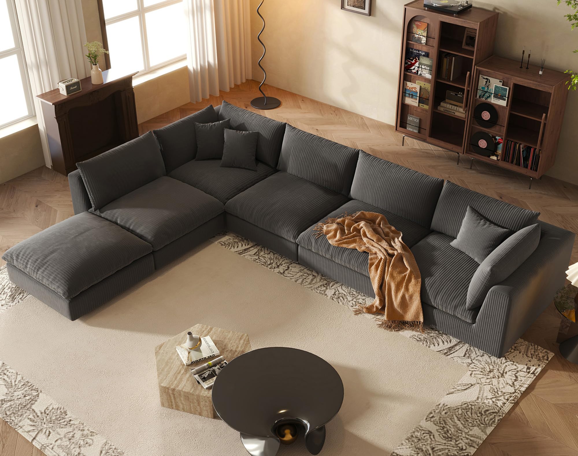 Amazon.com: Fajiani Oversized Modular Sectional Sofa, Cloud Couch