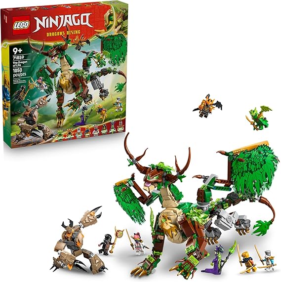 LEGO NINJAGO The Dragon of Life Building Toy for Boys & Girls - Poseable Dragon Toy Figure & Playset for Kids, Ages 9+ - W/Mini Mech & 8 Minifigures for Pretend Play - Gift Idea for Birthdays - 71859