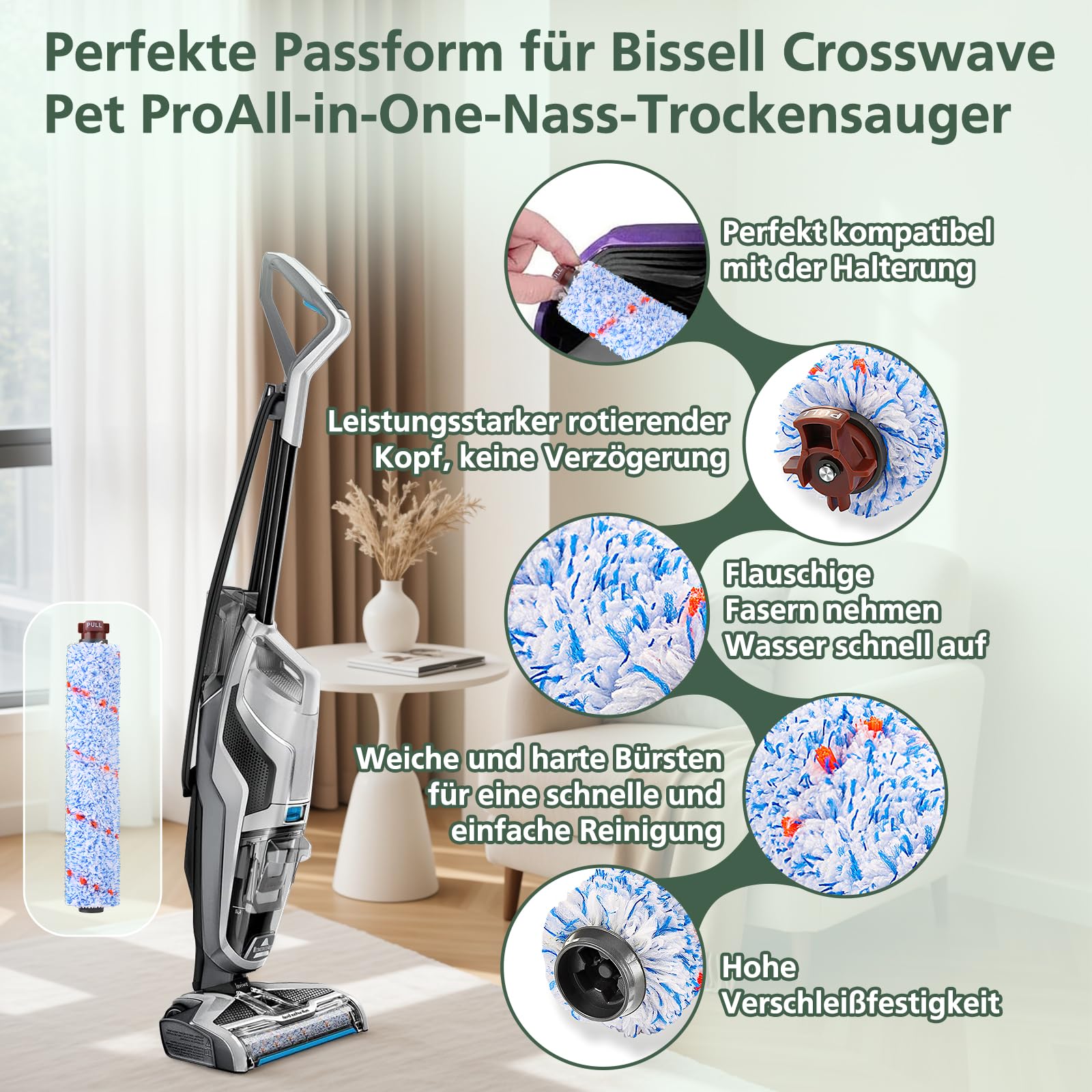 Zubehör Für Bissell Crosswave 3-in-1 Serie Mehrzweckreiniger - Filter - Foto 6