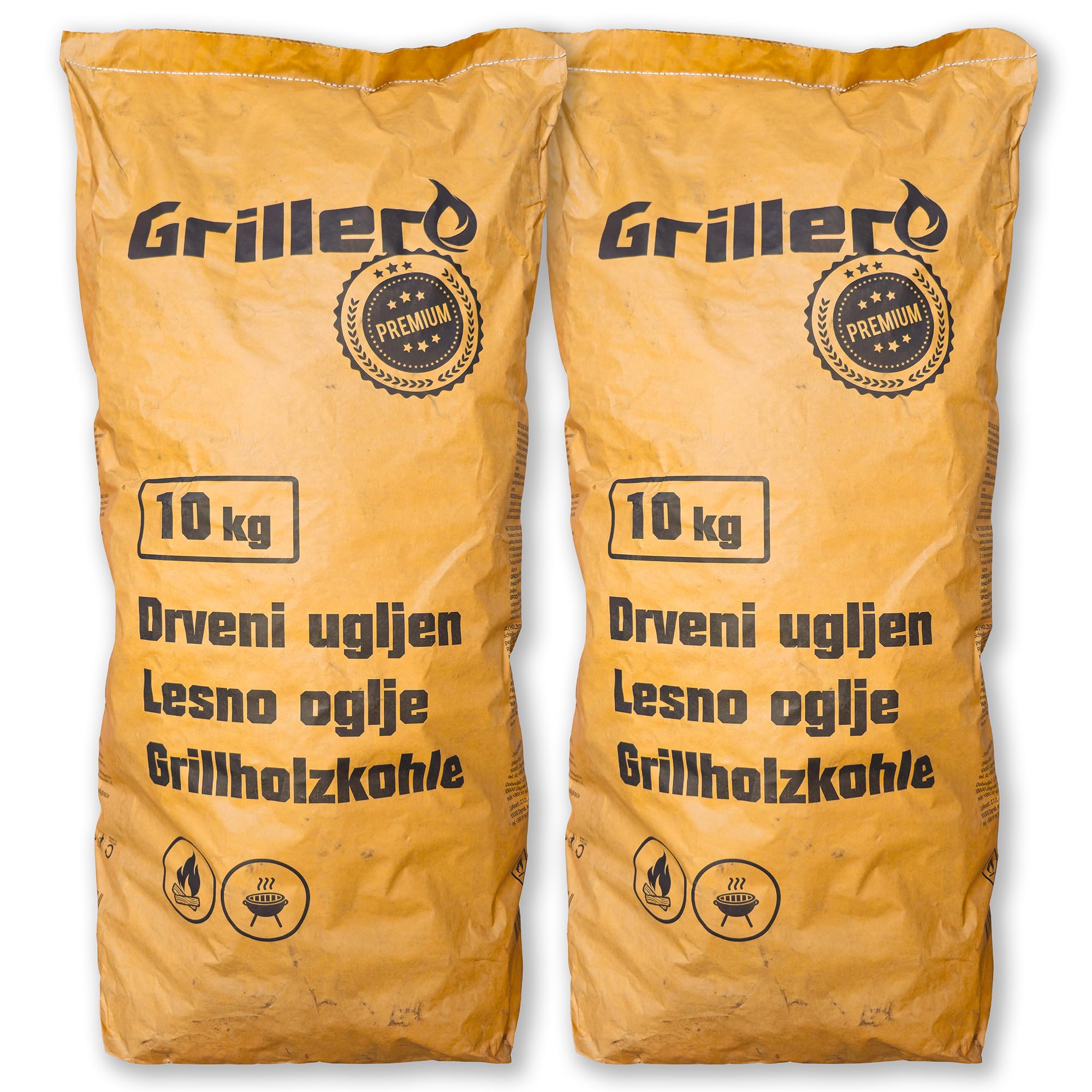 Energie Kienbacher® Holzkohle Buche 20 kg Grillkohle Kohle Restaurant Gastro Qualität Premium große Stücke BBQ Grillkohle Steakhouse Charcoal für Holzkohlegrill Grill Smoker Dutch Oven (2 x 10 kg)