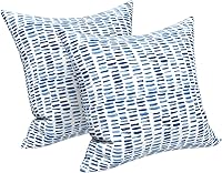 Vista 133 de LVTXIII - Juego de fundas para cojines de sofá, patio o sillón de exteriores, cuadradas y decorativas, 2 unidades de 16" x 16", sin relleno