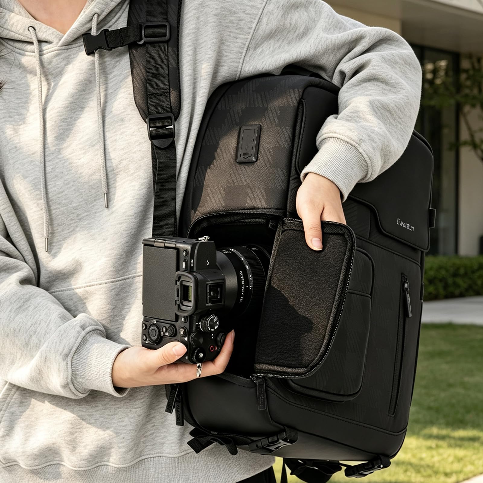 Cwatcun Mochila para cámara D97
