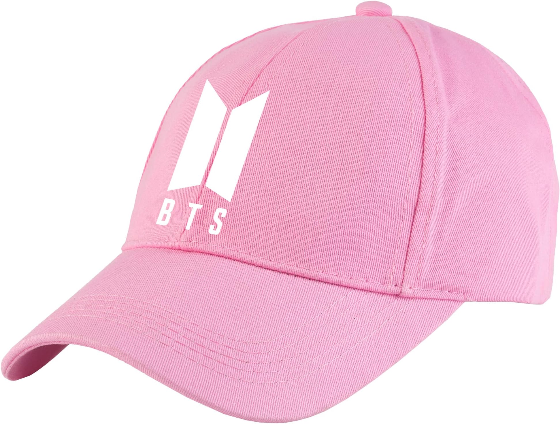 AICA Bangtan sonyeondan Cotton Cap - Pink, Adjustable Straps | Korean Heart Gift for Girls Women