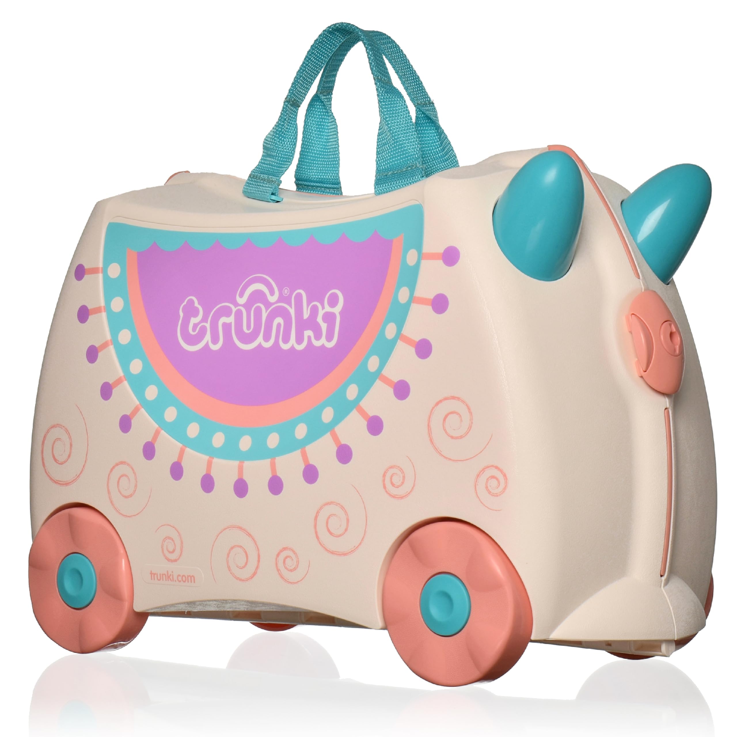 Trunki Valise à Roulettes pour Enfants et Bagages à Main pour Enfants : Valise à Roulettes Lola Lama (Crème)
