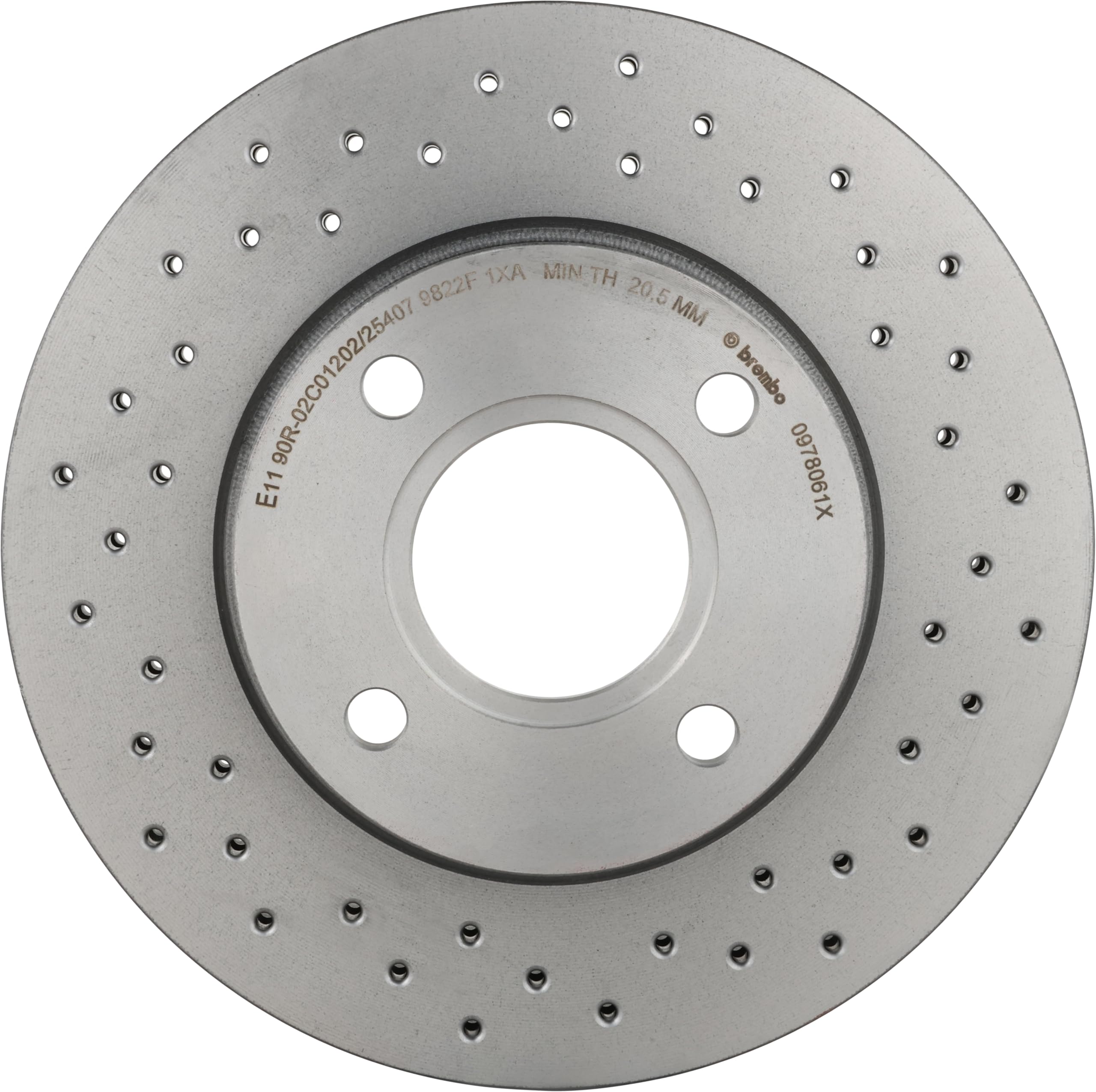 Brembo Xtra 09.7806.1X - Disco Freno Forato Anteriore, Set di 2