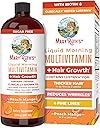 MARYRUTH'S Liquid Multivitamin+Hair Growth | Clinically Tested for Thicker Hair & Facial Wrinkles in Women | Biotin 10000mcg | Lustriva Hair Growth Supplement | Skin Care | Age 18+ | 30 Fl Oz