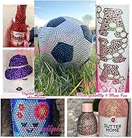 Vista 6 de 8000 diamantes de imitación transparentes de resina AB de 0.118 pulgadas para manualidades de diamantes de imitación de gelatina AB de parte trasera