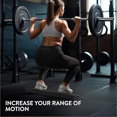 Miniatura 2 de Navaris Bloque de cuña para sentadillas, estirador largo para pies y pantorrillas, bloque de yoga duradero también para gimnasia, tabla inclinada de