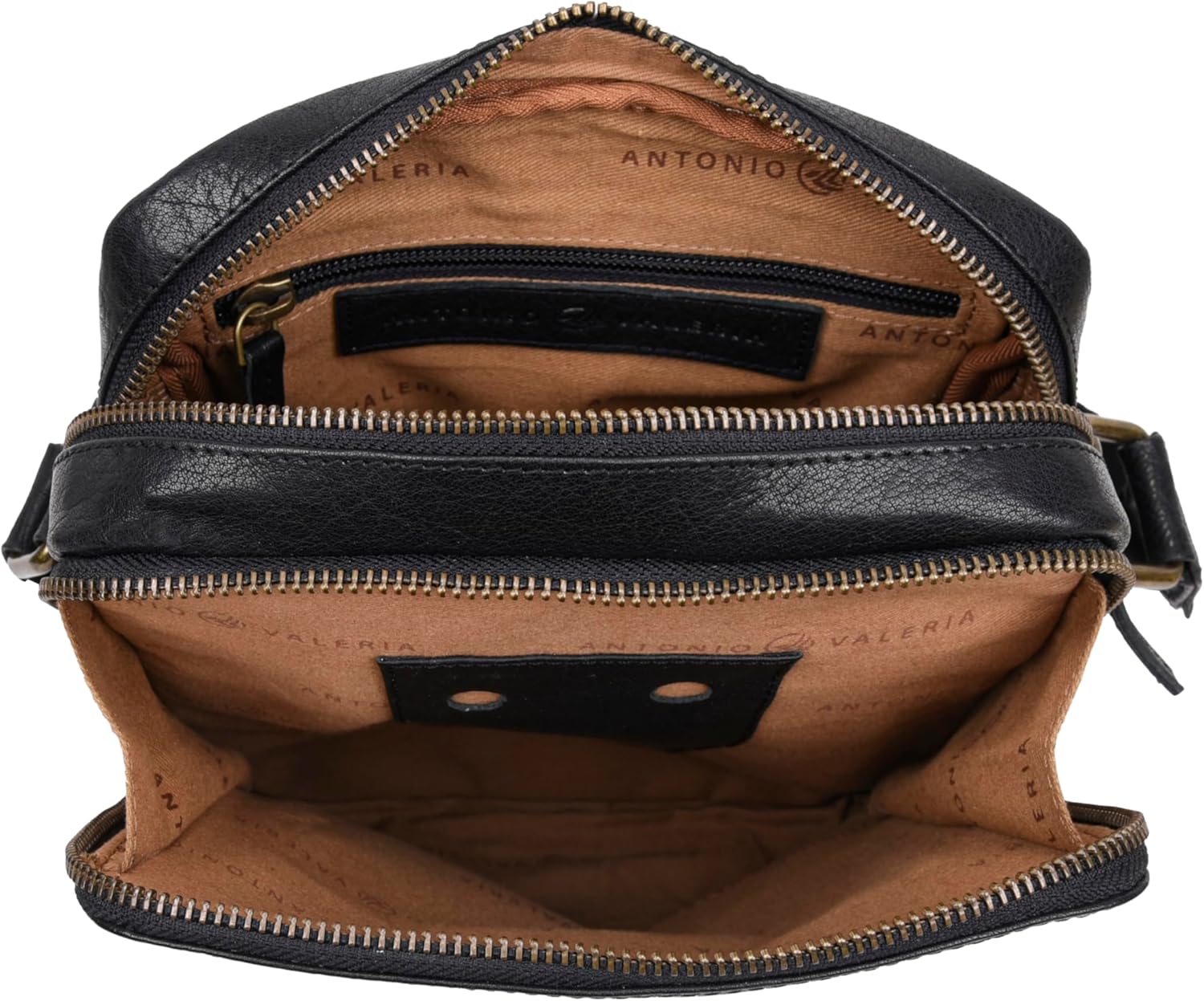 ANTONIO VALERIA Alex Washed Leather Crossbody Bag - Image 4