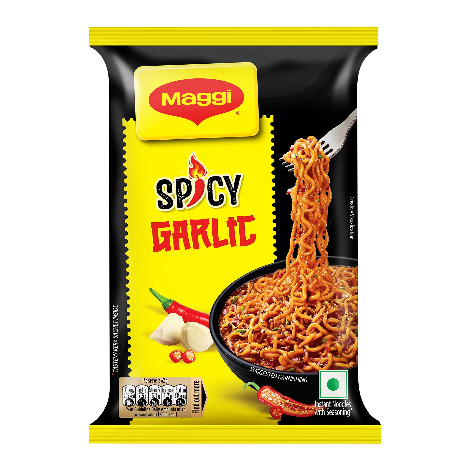 MAGGI Spicy Garlic Instant Noodles, 62g