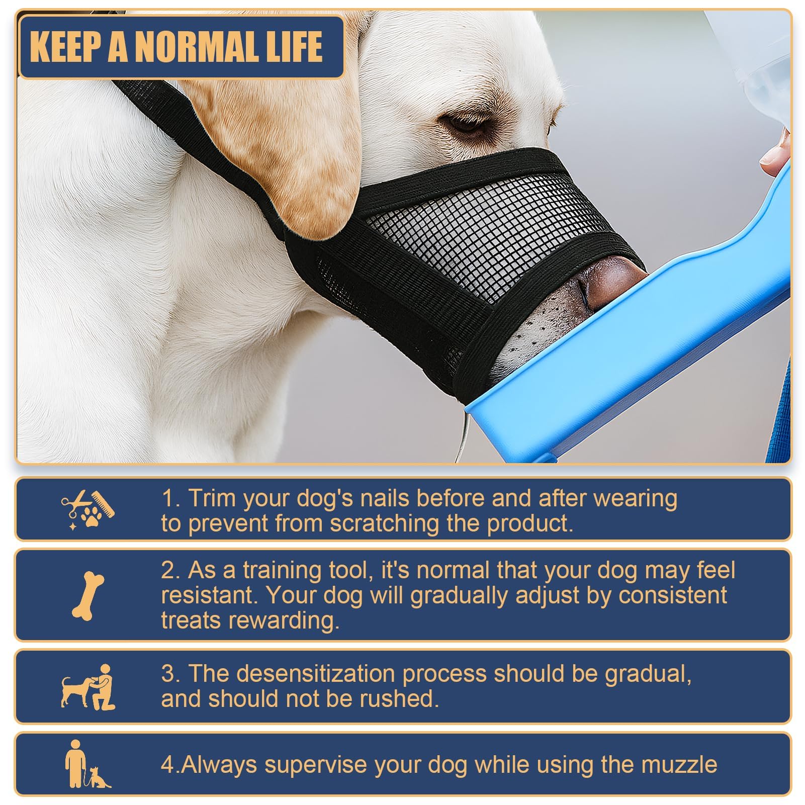 Muselière pour Chien Muselière Souple Réglable avec Sangles Velcro Museliere Anti Aboiement Morsure pour Petits et Moyens Chiens Jack Russell Terrier Corgi Shiba Inu (Noir,16-20cm)